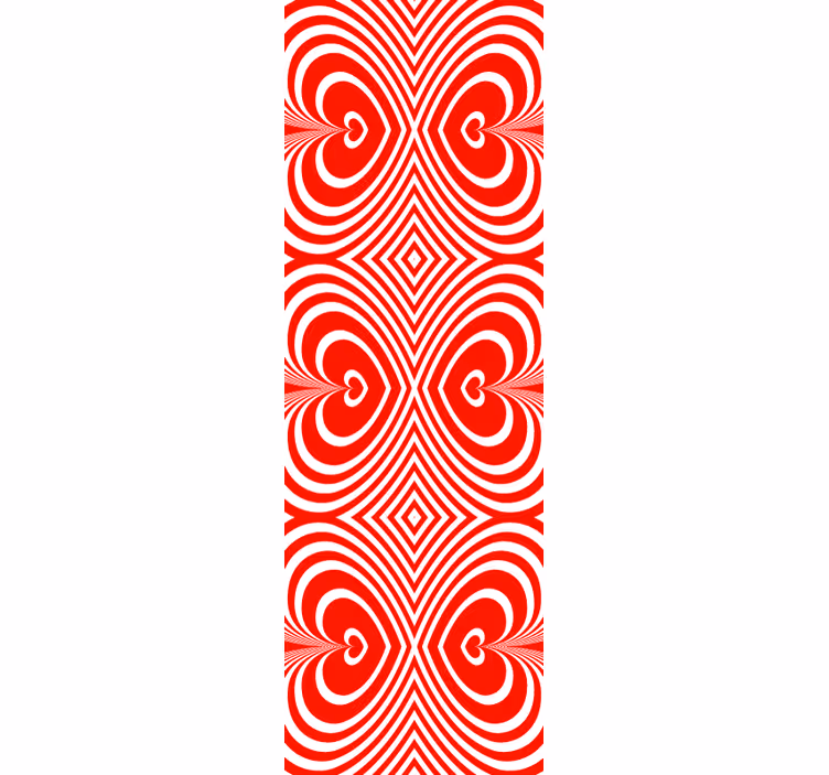 Tapet geometric motiv cu model de inimă - TenStickers