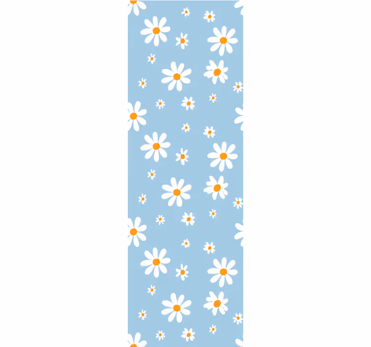 Tapet flori înflorirea modelului de margarete - TenStickers