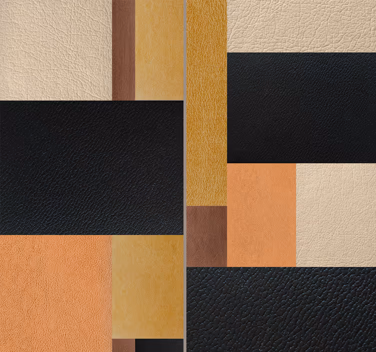 Mozaic abstract din tapet de piele - TenStickers