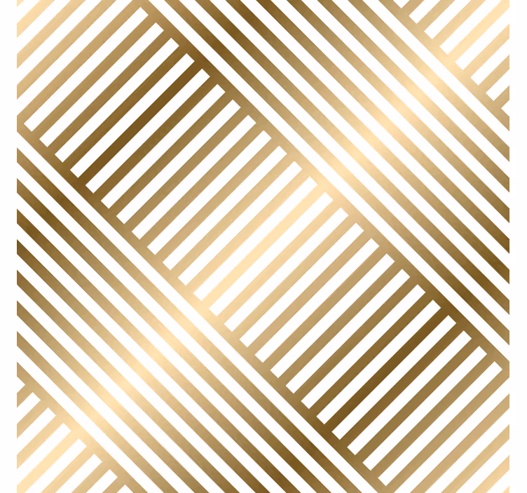 Tapet de intrare linii geometrice de aur - TenStickers