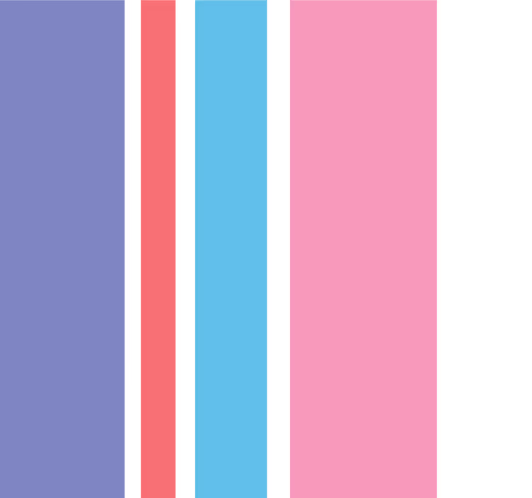 Tapet vertical violet și roz - TenStickers