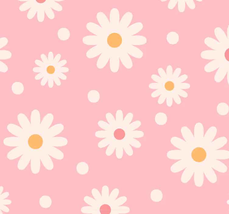 Tapet flori design model de margarete - TenStickers