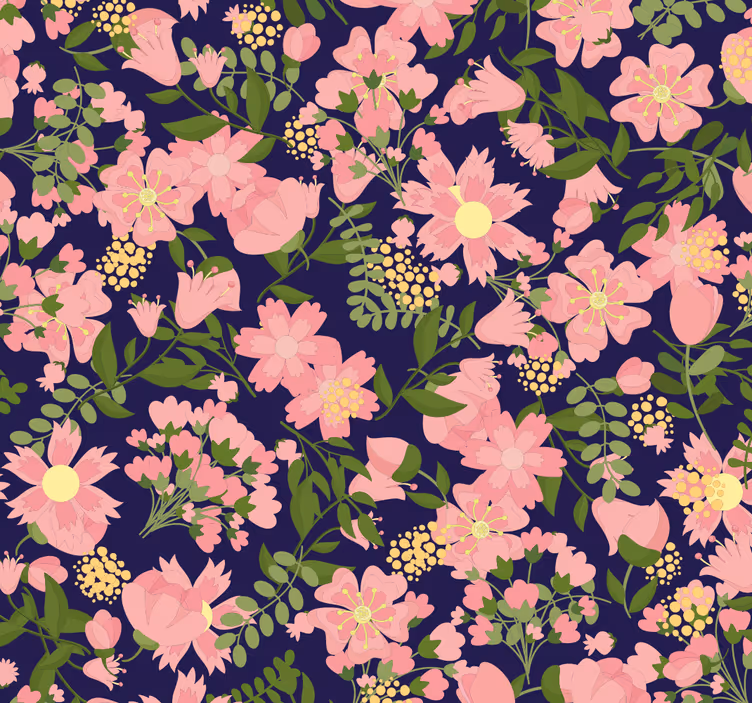 Tapet flori armonie model floral - TenStickers