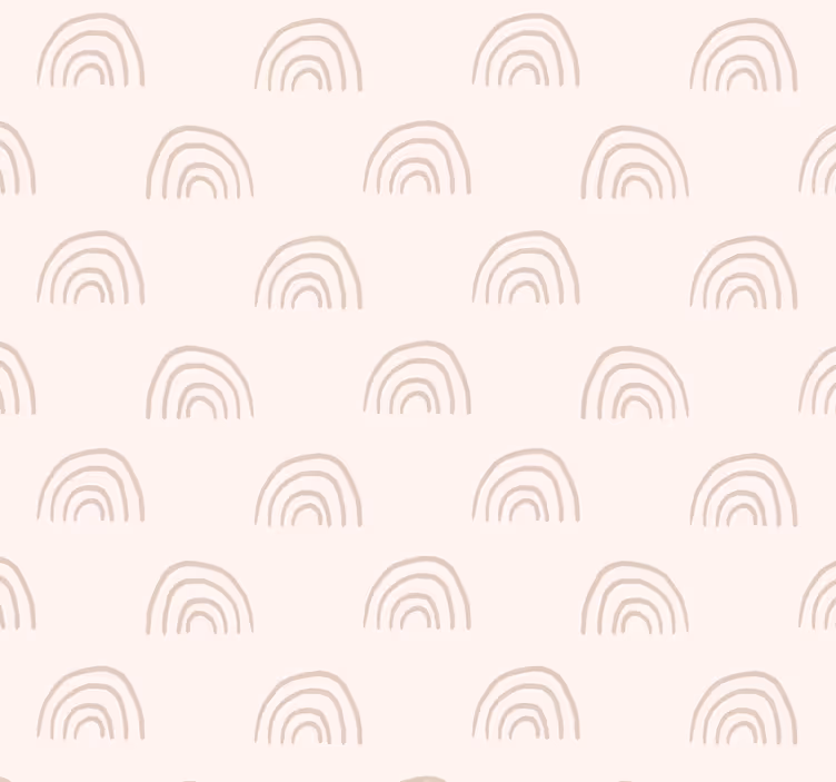 Tapet de pepinieră curcubeu minimalist - TenStickers