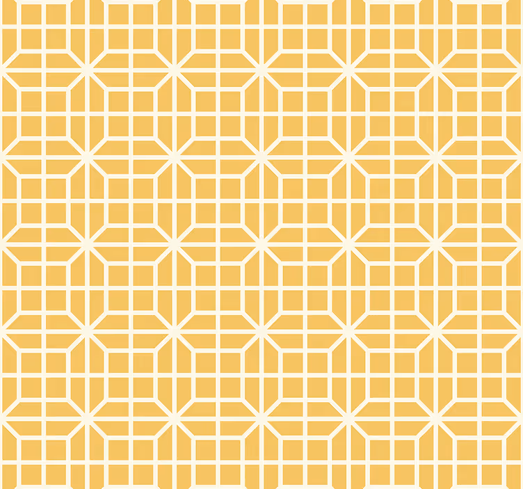 Tapet galben model geometric - TenStickers