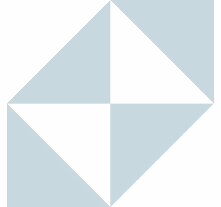 Geometric tapet triunghiuri albastre - TenStickers