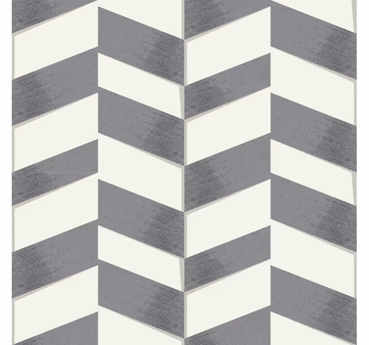 Geometric tapet chevron gri - TenStickers