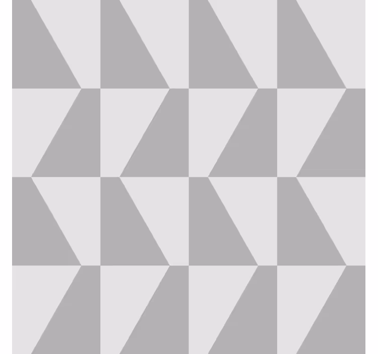 Geometric tapet trapez gri - TenStickers