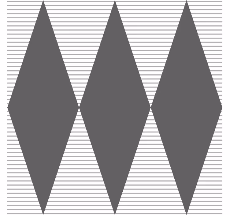 Geometric tapet model de diamant gri - TenStickers