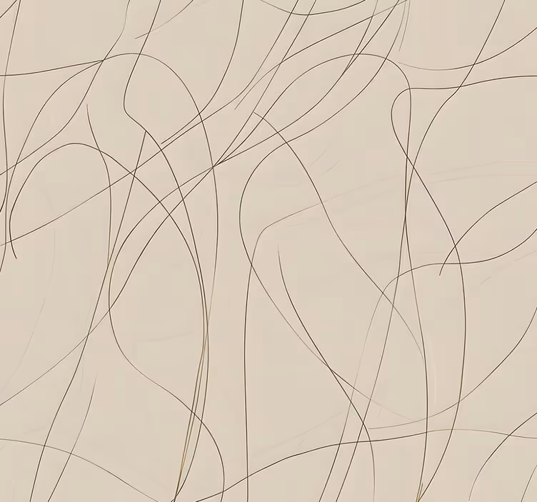 Tapet abstract linii fine design bej - TenStickers