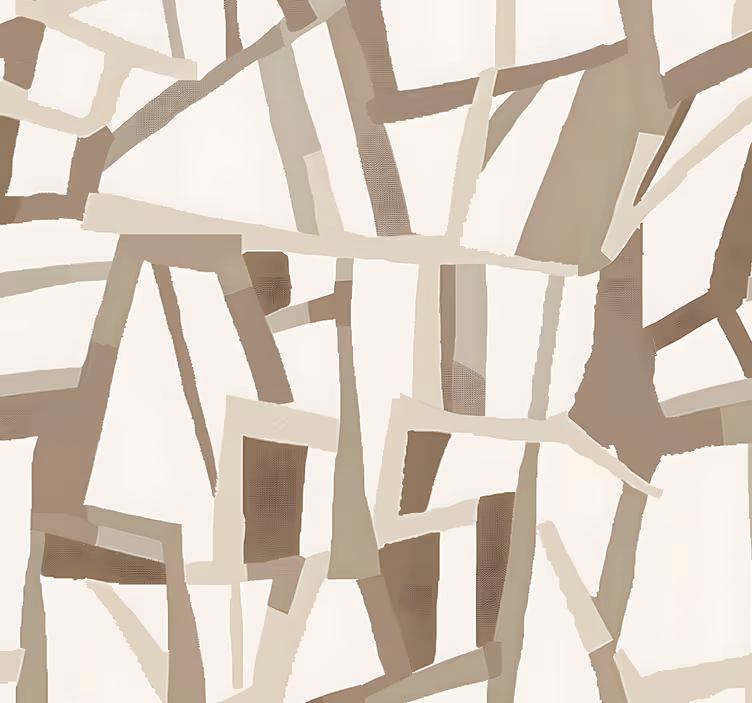 Tapet abstract stil nordic bej - TenStickers