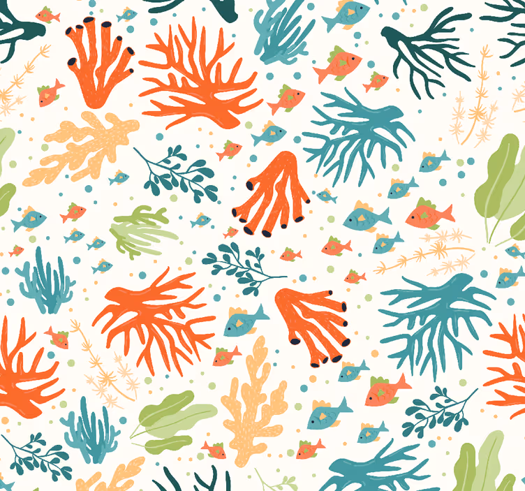 Tapet natura botanice marine - TenStickers