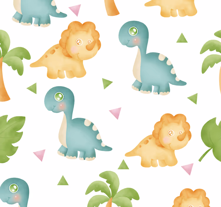 Tapet dinozauri distracție cu dinozauri - TenStickers