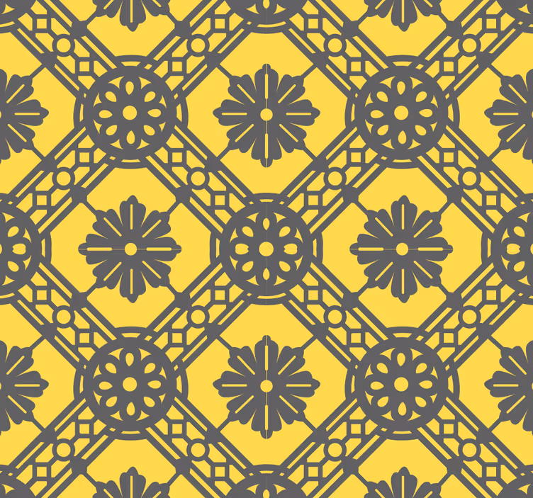 Tapet geometric accent cu model geometric - TenStickers