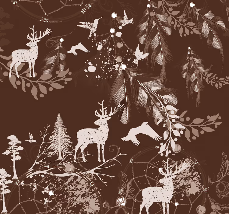 Tapet de animale creaturi din pădure - TenStickers