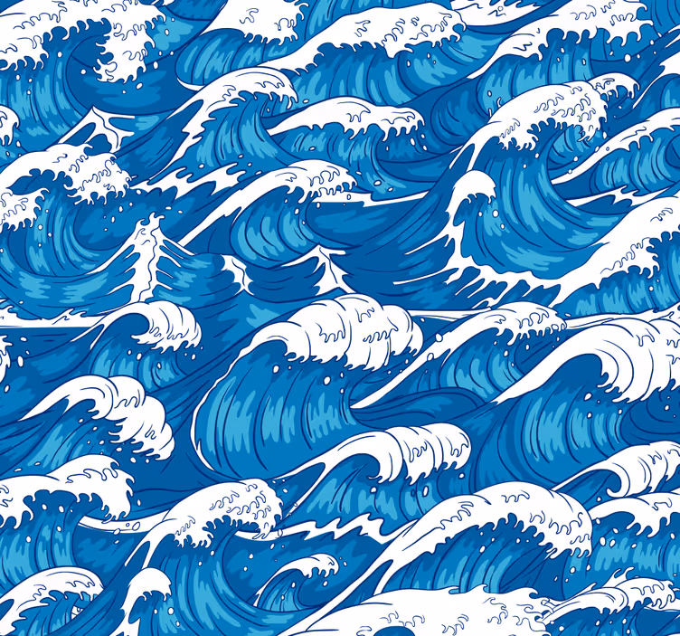 Tapet natura valuri oceanice - TenStickers