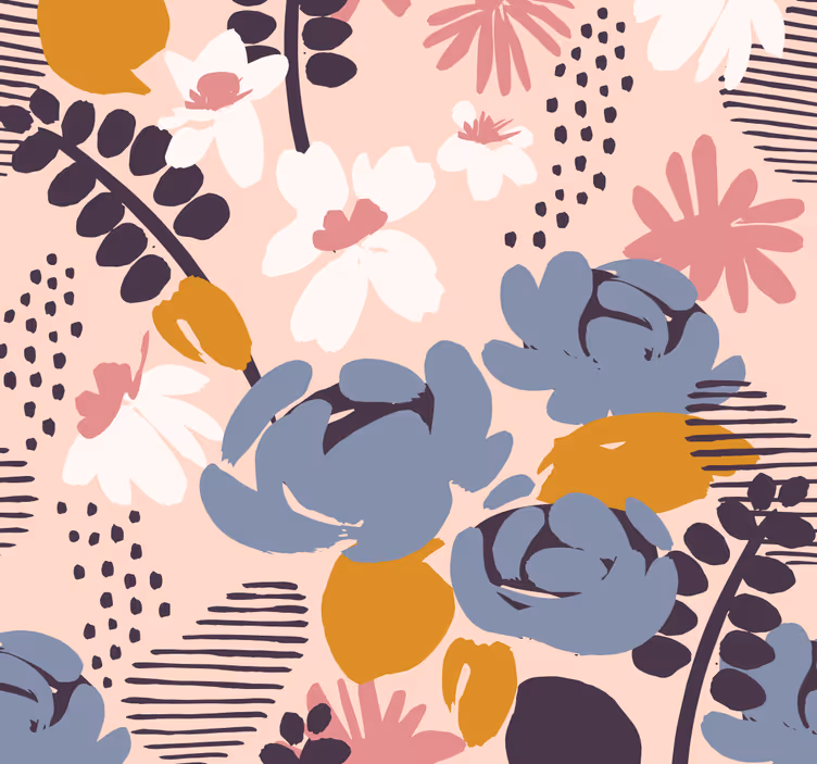 Tapet floral model botanic floral - TenStickers