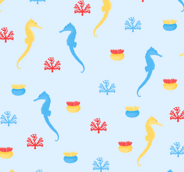Wallpaper cu peşte motiv marin - TenStickers
