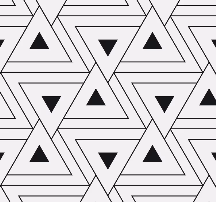 Tapet geometric cu model triangular - TenStickers