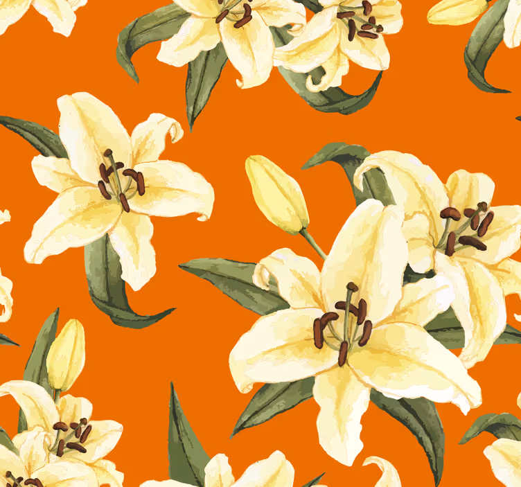 Tapet flori explozie florală - TenStickers