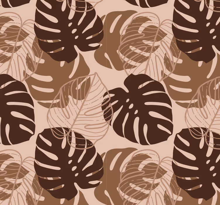 Tapet de frunze motiv monstera - TenStickers