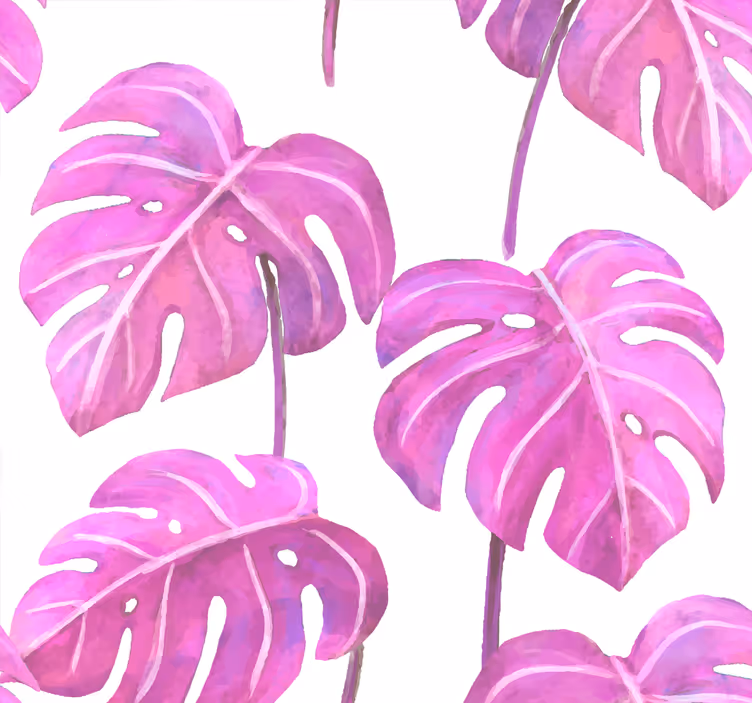Tapet de frunze monstera deliciosa - TenStickers