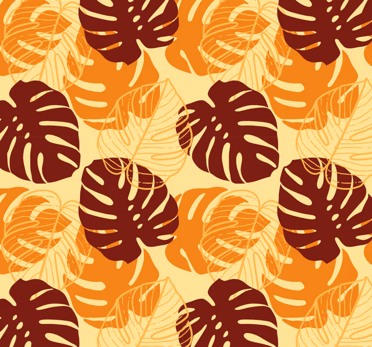 Tapet de frunze model tropical monstera - TenStickers