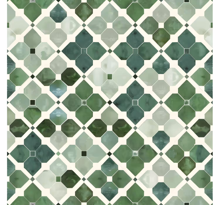 Tapet gresie model verde arab - TenStickers