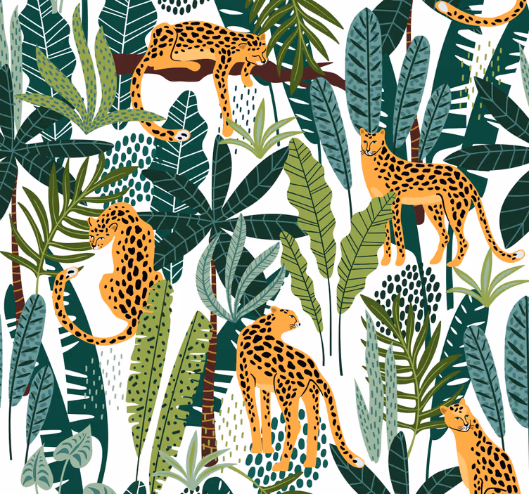 Animale tapet model tropical - TenStickers