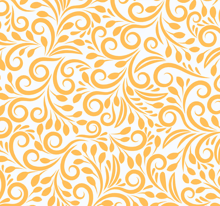 Tapet floral înflorituri ornamentate - TenStickers