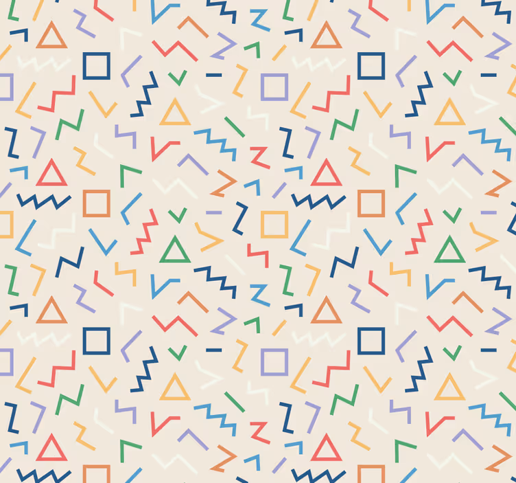 Tapet geometric nuanțe de model geometric - TenStickers