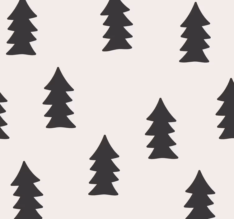 Tapet nordic Model de copaci - TenStickers