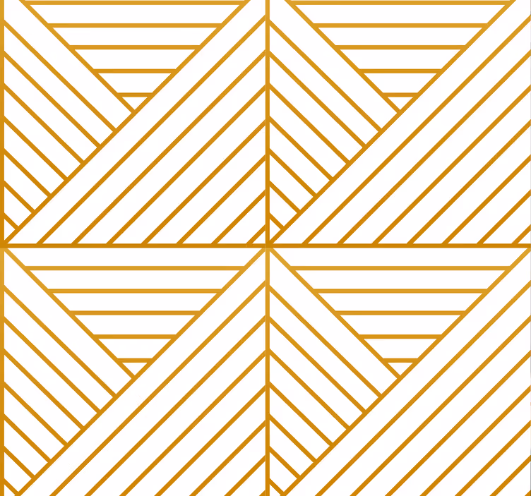 Tapet camera de zi linii geometrice aurii - TenStickers