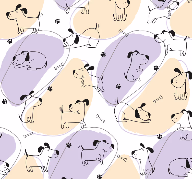 Câine tapet model câine nordic - TenStickers