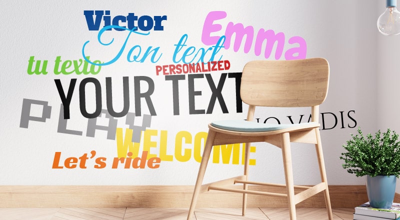 Stickere text personalizat