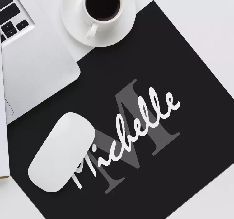 Saltea initiala neagra personalizata pentru mouse - TenStickers