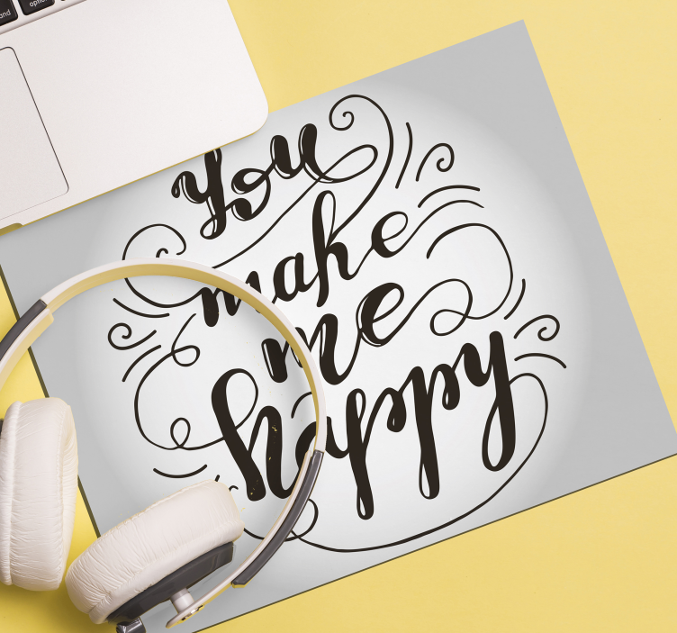 Mouse pad cu fraze artă a mesajelor vesele - TenStickers