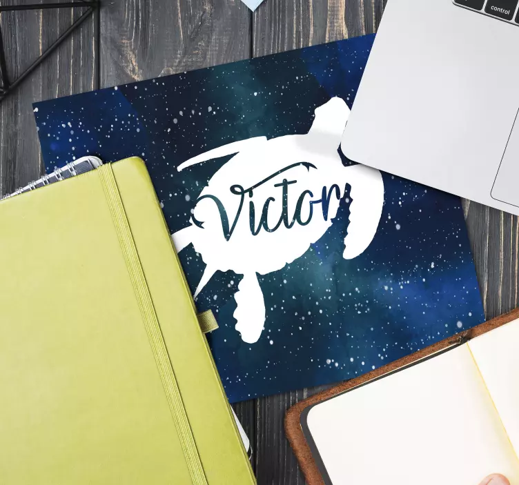 Broască țestoasă cu model de galaxie și mouse pad - TenStickers