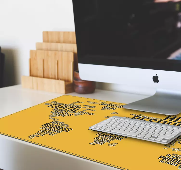 Companii de hartă mondială hartă de lume mouse pad - TenStickers