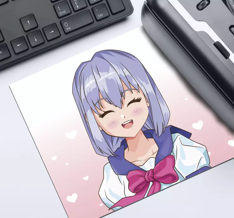 Drăguț anime fata mouse - TenStickers