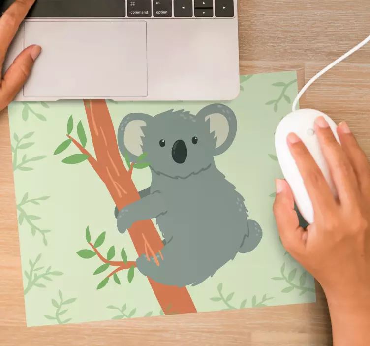 Mousepad drăguț cu desene animate de koala cățărătoare - TenStickers
