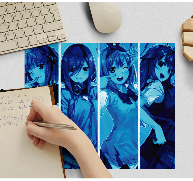 Fete anime mouse pad albastru pentru jocuri - TenStickers