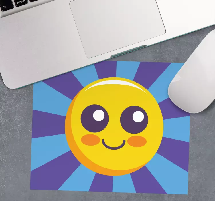 Frumoase emoji strălucitoare se confruntă cu mai multe mousepad-u - TenStickers