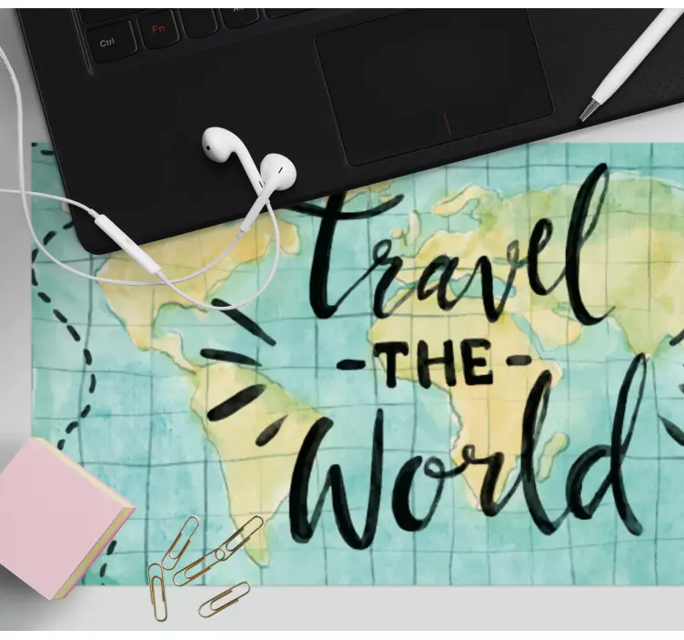 Harta lumii harta lumii mouse pad - TenStickers