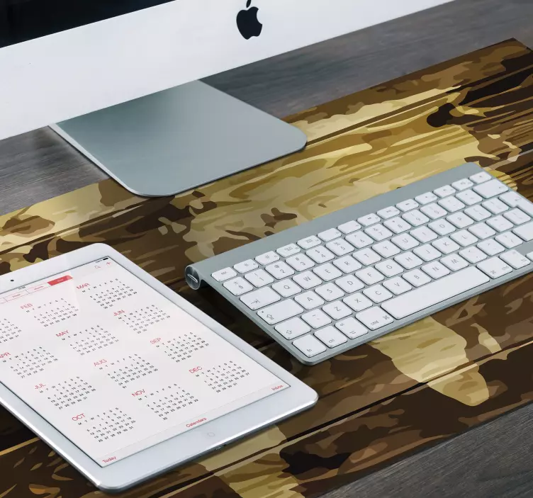 Harta lumii din lemn harta lumii tapet de mouse - TenStickers