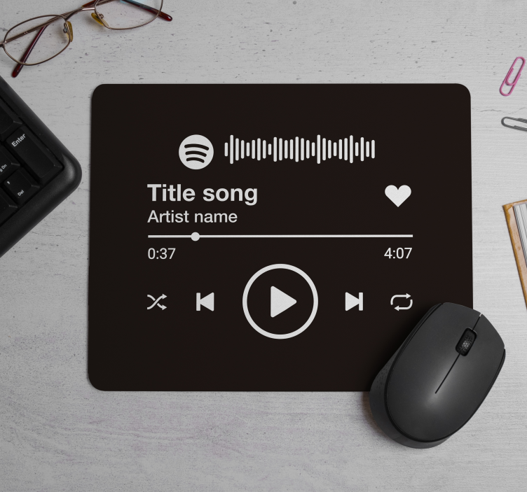 Spotify mouse personalizat - TenStickers