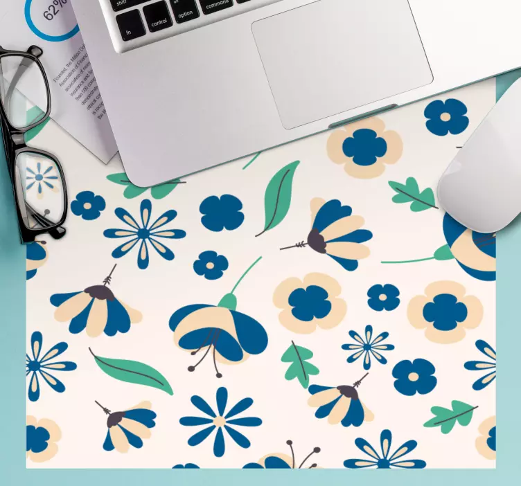 Mouse pad de modele și texturi aranjament floral colorat - TenStickers