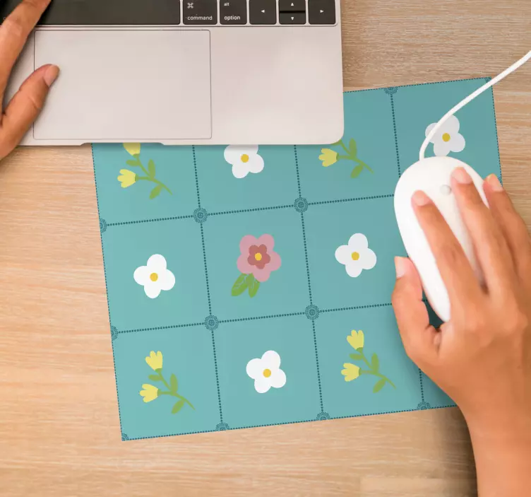 Mouse pad de modele și texturi aranjament floral de faianta - TenStickers