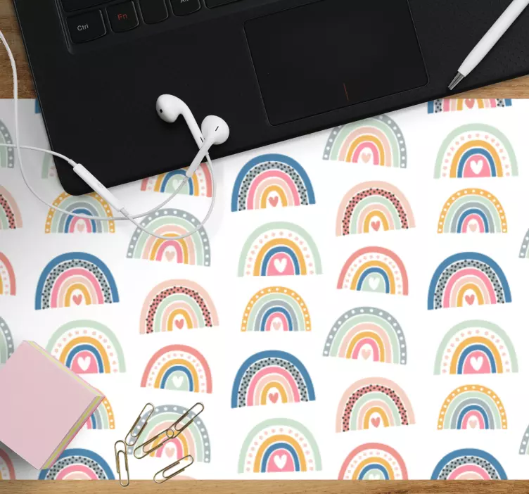 Mouse pad de modele și texturi arcuri de curcubeu colorate - TenStickers