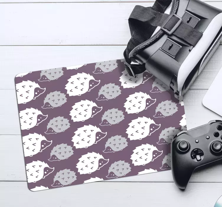 Mouse pad de modele și texturi drăguț motiv arici - TenStickers